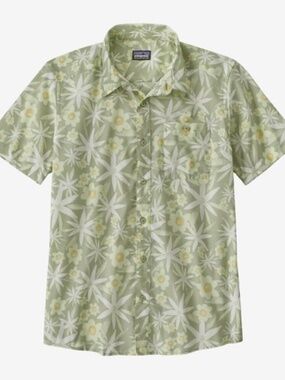 Patagonia Men's Organic Cotton Go To Shirt Size L Verano Salvia Green Floral
